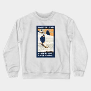 1910 Ski Andermatt Switzerland Crewneck Sweatshirt